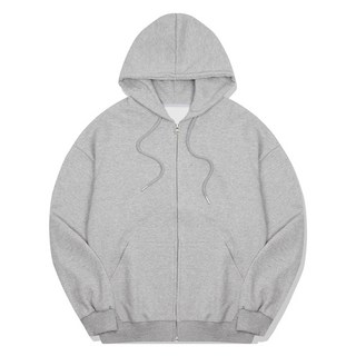 Essential雙向拉鍊寬鬆連帽外套 RHU_2001