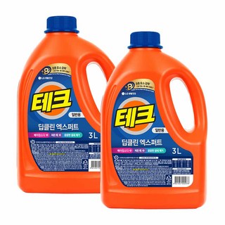 테크 딥클린 엑스퍼트 뉴 액상세제 본품, 3L, 2개
