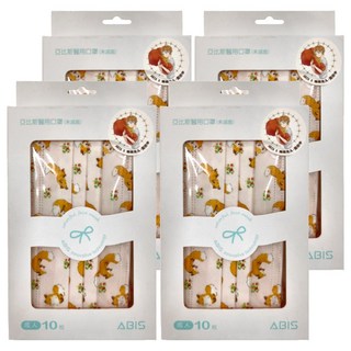 ABIS 成人平面醫用口罩 17.5 x 9.5cm 廠長大人監修中, 小狐狸, 10片, 4盒