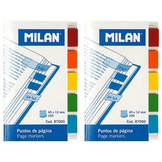 MILAN 分頁標籤貼 5色, 100張, 2本