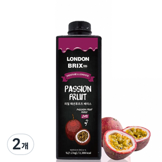 LONDON BRIX 百香果濃縮汁, 1L, 2瓶