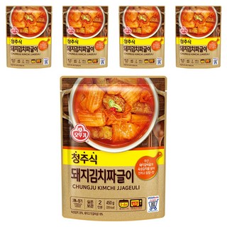 오뚜기 청주식 돼지김치짜글이, 450g, 5개