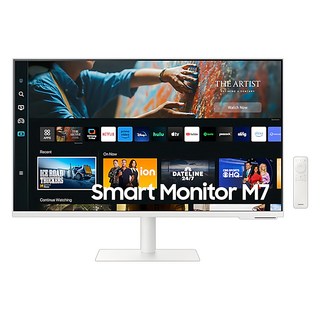 SAMSUNG 三星 4K 智慧聯網螢幕 M7 白色, 27吋, S27CM703UC