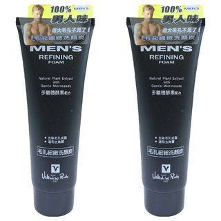 Valentino Rudy 范倫鐵諾.路迪 男士毛孔細緻洗顏炭，溫和去角質, 120g, 2條