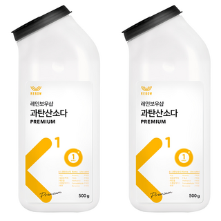 레인보우샵 K1 과탄산소다 프리미엄 톡톡이, 500g, 2개