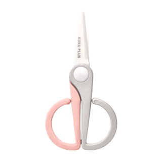 KU.KU Duckbill 酷咕鴨 KUKU PLUS 寶寶陶瓷食物剪 - 蘋果粉 Pink, 13.6 x 7.1 x 1.5cm, 莓果粉, 1個