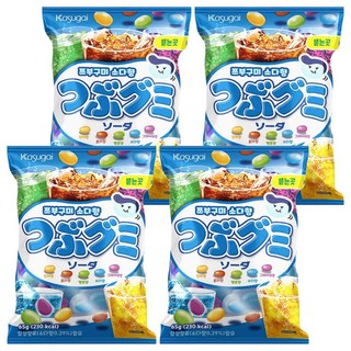 Kasugai 春日井 雷根軟糖 綜合汽水風味, 65g, 4包