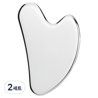 HOME PICK LIVING 鋼製心形刮痧板 + 收納袋套組, 2套, 混合色