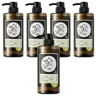 tsaio 上山採藥 野薄荷頭皮洗髮露 控油 強化髮根 減少髮絲斷裂 智利野薄荷 生薑萃取 活化頭皮, 600ml, 5瓶