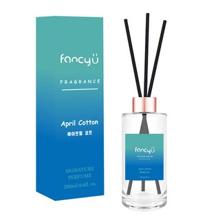 Fancy U 漸層室內擴香瓶 200ml 韓國原裝進口, 四月棉香, 1件