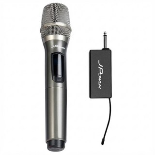 J POWER 杰強國際 震天雷 UHF 單機充電型無線麥克風, JP-UHF-888, 灰色