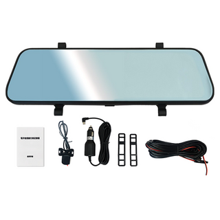 勝利者 GPS全螢幕雙鏡頭行車記錄器 10吋, 說明書 + 後鏡頭 + 車充 + 10米後拉線 + 綁帶, 0GB