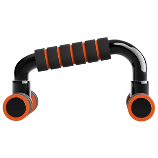 伏地挺身架 握感舒適 可拆卸設計, 橘黑色, 1個, 21 x 11 x 8.5cm