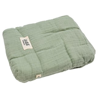 BIBS Muslin有機棉紗布包巾, 120x120公分, 1入, 灰綠色