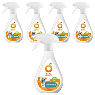 Orange House 橘子工坊 食器廚房兩用噴槍泡泡, 380ml, 5瓶
