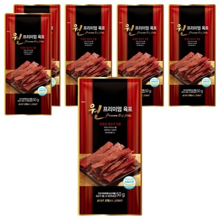 원프리미엄 육포, 50g, 6개