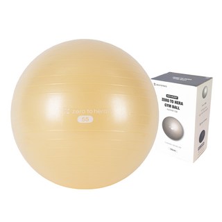 제로투헤라 안티버스트 짐볼 + 에어펌프 + 공기마개 + 운동가이드 세트, 샴페인