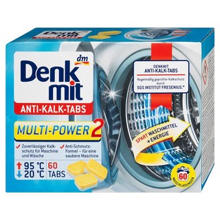 dm Denk mit 洗衣槽去污錠 60顆 Set, 強力去漬 快速溶解 多效合一, 960g, 1盒