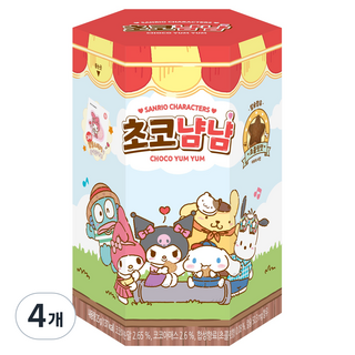 산리오캐릭터즈 초코냠냠, 25g, 4개