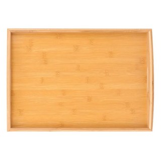 提把日式木托盤, 方便耐用, 46 x 33cm, 1個, 原木色