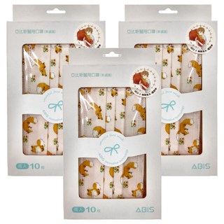 ABIS 成人平面醫用口罩 17.5 x 9.5cm 廠長大人監修中, 小狐狸, 10片, 3盒