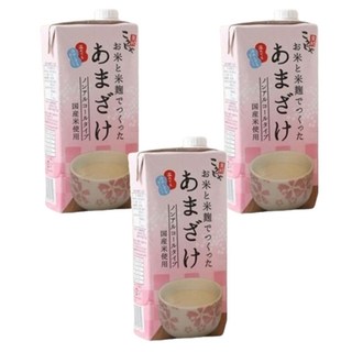 Kohsei Foods 鹽麴達人 甘酒，日本米麴釀造，無酒精，孕婦/嬰兒/老人皆可飲用, 1L, 3入
