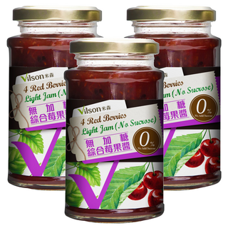 Vilson 米森 無加糖綜合莓果醬 290g, 3罐