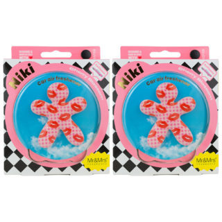 Mr&Mrs FRAGRANCE Niki 特別裝飾車用芳香劑, 2個, 櫻花