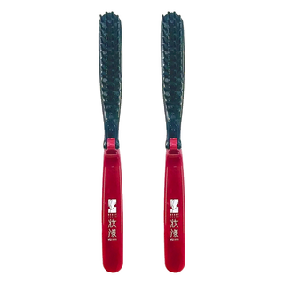 BEAUTYOUNG 妝漾 鈦鍺輕巧折疊梳 BP1207 輕巧便攜 按摩頭皮, F, 2支