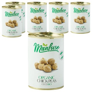 Manfuso 鷹嘴豆罐頭, 6個, 400g