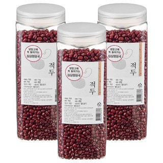 월드그린 싱싱영양통 적두 팥, 1kg, 3개