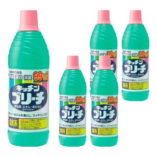 Mitsuei 廚房家用漂白水, 600ml, 5瓶