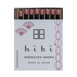 hibi 香氛火柴 10分鐘香薰 日本製造, 檀香