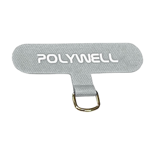 POLYWELL 寶利威爾 手機掛繩夾片 穩固耐用 安裝快速 自由搭配各式手機殼和手機掛繩 PW15-T65-0203, 灰色, 1個