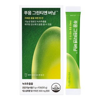 푸응 닥터블릿 그린티엔버닝 다이어트 보조제 10p, 10회분, 1개