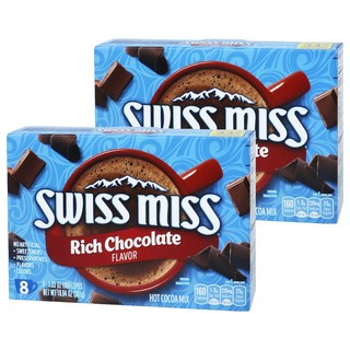 스위스미스 리치 초콜릿 코코아 프레이버 분말, 37.625g, 8개입, 2개