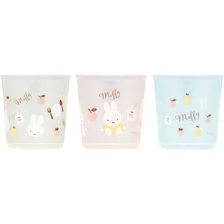 Skater BCUP1AG 抗菌漱口牙刷練習杯 3入組, 米菲兔, 1組