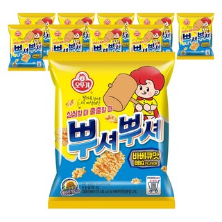 오뚜기 뿌셔뿌셔 바베큐맛, 90g, 10개