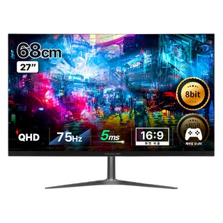 Crossover 68.47cm QHD 2750IPS 75 平板顯示器, 2750IPS QHD 75平面 Hit(無瑕疵)