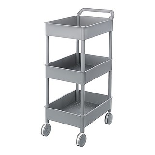 KEYWAY 聯府 大車輪推車三層 AQ603-3 518*345*898mm, 灰色, 3層, 1個