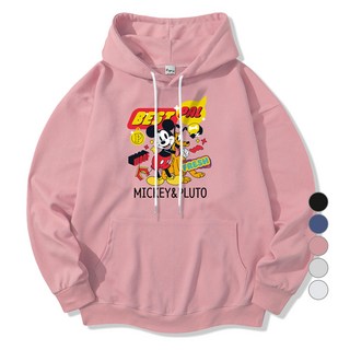 ILLUSO 男女通用 迪士尼 米奇&布魯托 米奇 連帽T恤