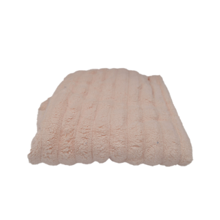 糖果絨乾髮帽 25x60cm 粉色 細膩毛圈不易脫毛 按扣設計, 1組