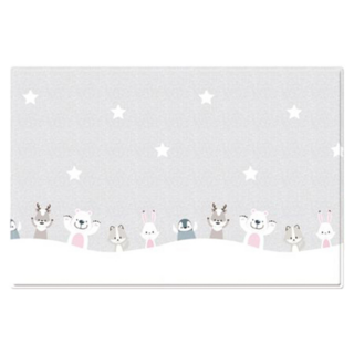 Mang Mang 小鹿蔓蔓 兒童PVC遊戲地墊 安全無毒 柔軟舒適, 哈囉你好 灰色