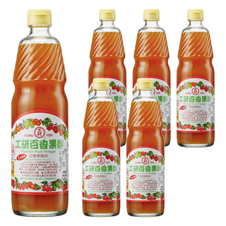 KONG YEN 工研 百香果水果醋, 600ml, 6瓶