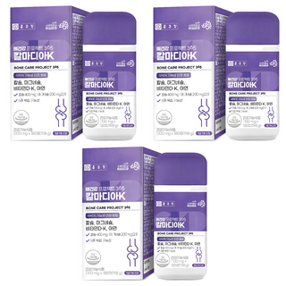 Chong Kun Dang 鍾根堂 骨骼營養系列鈣鎂鋅&維他命錠 198g, 180顆, 3個