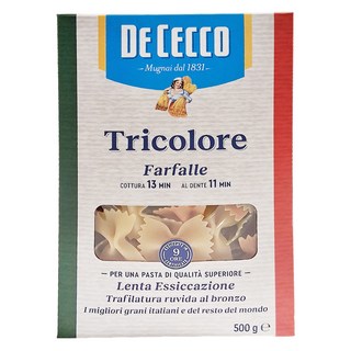 DE CECCO 得科 義大利麵 No.93 三色蝴蝶結麵, 500g, 1盒