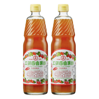 KONG YEN 工研 百香果水果醋, 600ml, 2瓶