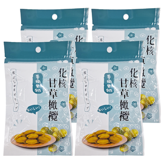 手摘果物 化核甘草橄欖, 60g, 4包