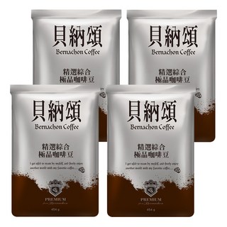 味全 貝納頌咖啡豆 精選綜合, Whole Bean, 454g, 4包