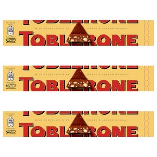TOBLERONE 瑞士三角牛奶巧克力, 100g, 3條